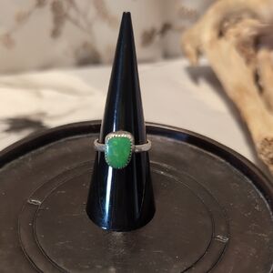 Green Turquoise .925 SZ 7.5